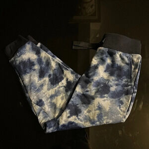 Blue tie dye therabouts joggers